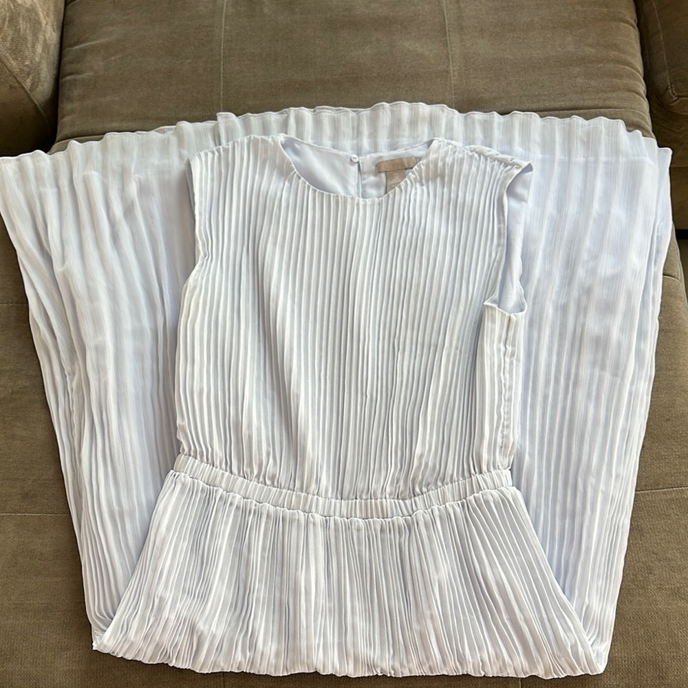 H&M Baby Blue Pleated Dress